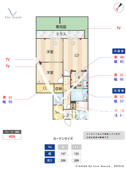 シャーメゾンからたち 102 【大阪府北助松駅】 の間取り図