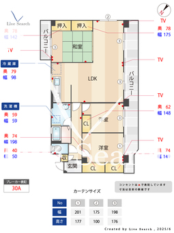 第3ヒロカネビル 308 【中央区西鉄バス　小笹　停】 の間取り図
