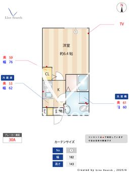 ヴォレソレイユ北千住 301 【東京都北千住駅】 の間取り図
