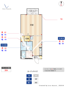 ディアス野口 201 【熊本県西熊本駅】 の間取り図