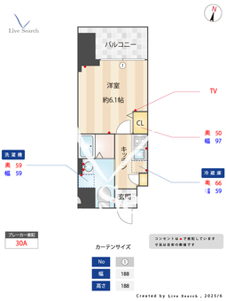 LiveCasa上新庄 203 【大阪府上新庄駅】 の間取り図