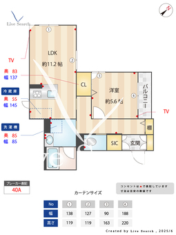 ノアール 201 【神奈川県大口駅】 の間取り図