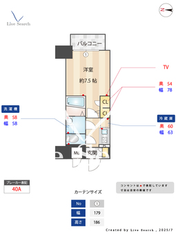 S-RESIDENCE江坂Alegria 506 【大阪府江坂駅】 の間取り図