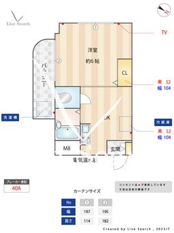メゾンド花木 404 【兵庫県阪神大石】 の間取り図