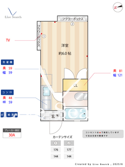鈴蘭荘 201 【東京都高尾駅】 の間取り図
