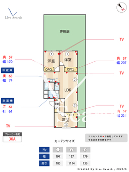 荒江サンハイツ 108 【早良区地下鉄空港線・西新駅】 の間取り図