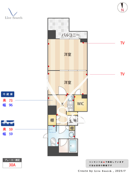 シャーメゾンステージ秋葉原 502 【東京都秋葉原】 の間取り図
