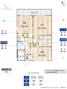 キャロットB 202 【神奈川県宮前平駅】 の間取り図