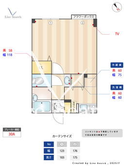 カサブランカビル 202 【湊川公園】 の間取り図