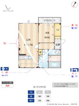 メゾン・ウィステリア 302 【早良区藤崎駅】 の間取り図