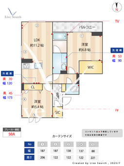 ウォルエ 201 【新所沢駅】 の間取り図