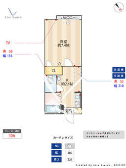 Kフラット 202 【金沢八景駅】 の間取り図