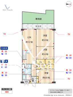 山手台ハイツ 114 【兵庫県東垂水駅】 の間取り図