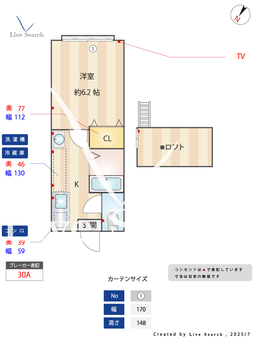 西池レジデンス 202 【東京都要町駅　徒歩11分】 の間取り図