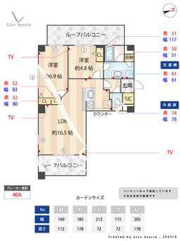 ブルーノ北畠 501 【大阪府北畠駅】 の間取り図