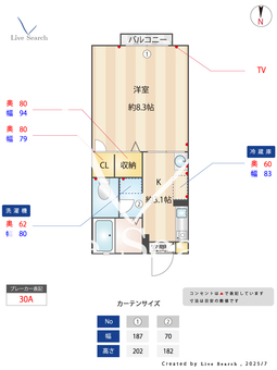 サンライフシティA棟 201 【熊本県宇土駅】 の間取り図