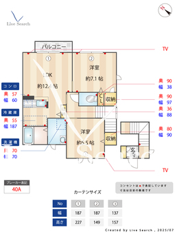 フォレスト富士山D 203 【茨城県常陸大宮駅】 の間取り図