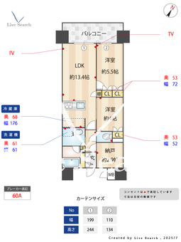 MJR博多ザ・レジデンス 1008 【福岡県博多】 の間取り図