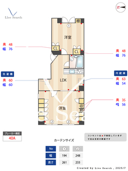 島ビルディング 501 【三条京阪】 の間取り図