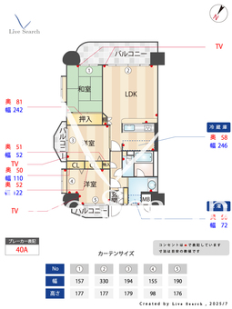 コアマンション美野島 303 【博多区博多駅】 の間取り図