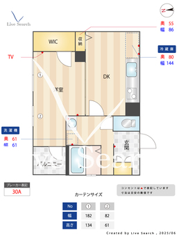 秋山ビル 401 【新大久保駅】 の間取り図
