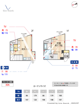 フェアコートメグロ D 【東京都目黒駅】 の間取り図