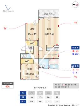 D-ROOM弥生　B棟  201 【福岡県藤崎駅】 の間取り図