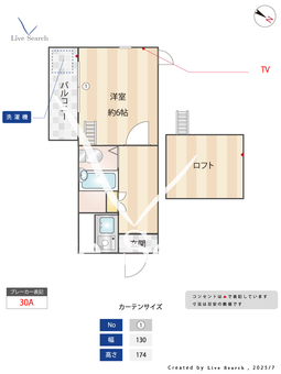 モリハイツⅠ 206 【東京都方南町駅】 の間取り図