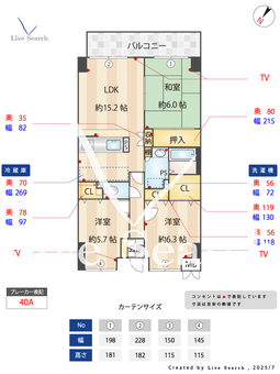 パロス美野島 411 【博多区竹下駅】 の間取り図