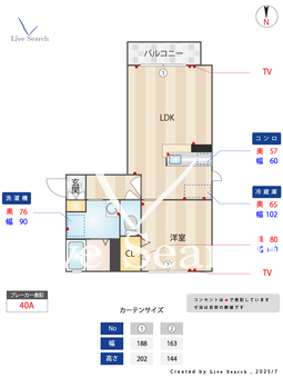 サンリッチA棟 203 【熊本県池田駅】 の間取り図