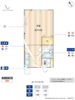 綱島ビル 301 【東京都恵比寿駅】 の間取り図