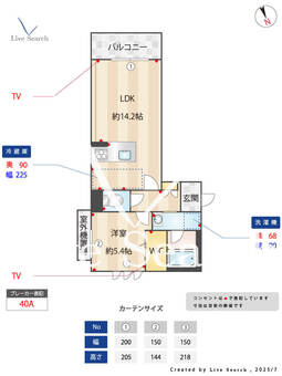ソフィア国府公園 301 【熊本県新水前寺駅】 の間取り図