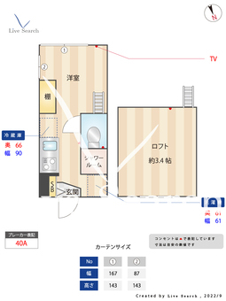 マイスタープラッツ田端 204 【田端駅】 の間取り図