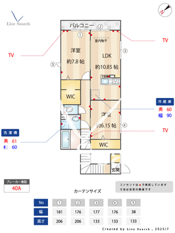 ファミール 203 【千葉県	 総武本線　都賀駅　徒歩13分】 の間取り図