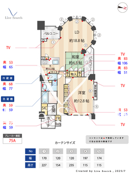 アールヴェール河原町二条 802 【三条駅】 の間取り図