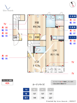 KLF7a 202 【茨城県勝田】 の間取り図