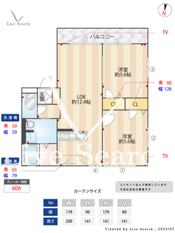 リッチンコートⅡ B201 【和歌山県竈山駅】 の間取り図