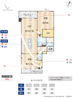 FORENA　TERRACE大橋 201 【南区大橋】 の間取り図