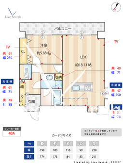 Re+Nudgeone.大橋 403 【南区大橋駅】 の間取り図