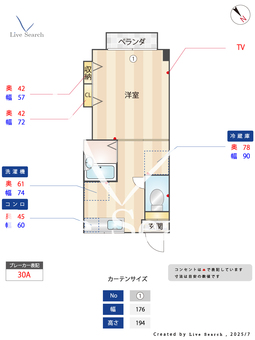 ハイツフェアリー 106 【茨城県石岡駅】 の間取り図