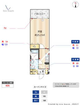 S-FORT江坂垂水町 905 【大阪府江坂駅】 の間取り図