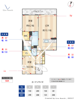 ベレオ鳥飼 202 【福岡県福岡市地下鉄空港線　西新駅】 の間取り図