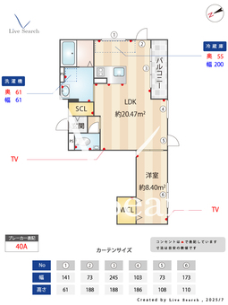 パースペクティブ古賀マテリア 401 【千鳥駅】 の間取り図
