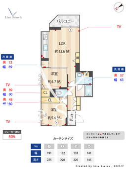 シャーメゾンシリウス 301 【東京都稲城長沼】 の間取り図