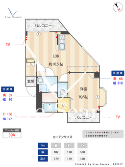 リバーサイドツルミ 105 【神奈川県新綱島駅】 の間取り図