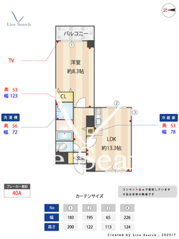 ヴァンキッシュ 602 【高岳】 の間取り図