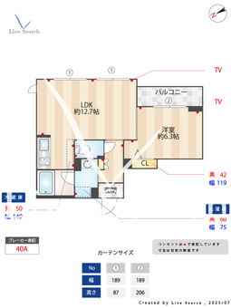 市川コージーコート 402 【千葉県市川駅】 の間取り図