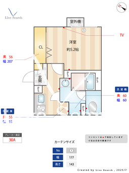 IXO　南台 302 【東京都幡ヶ谷駅】 の間取り図