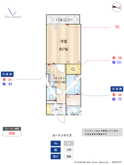 オールメゾンふじみ野  207 【ふじみ野駅】 の間取り図