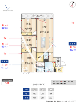 シャーメゾンスウィート別府 201 【城南区別府駅】 の間取り図
